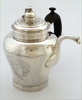 1 George Gathorne's silver chocolate pot